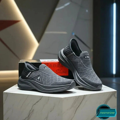 Ultra-Comfort Premium Running Mesh Sneakers for Men in dark grey