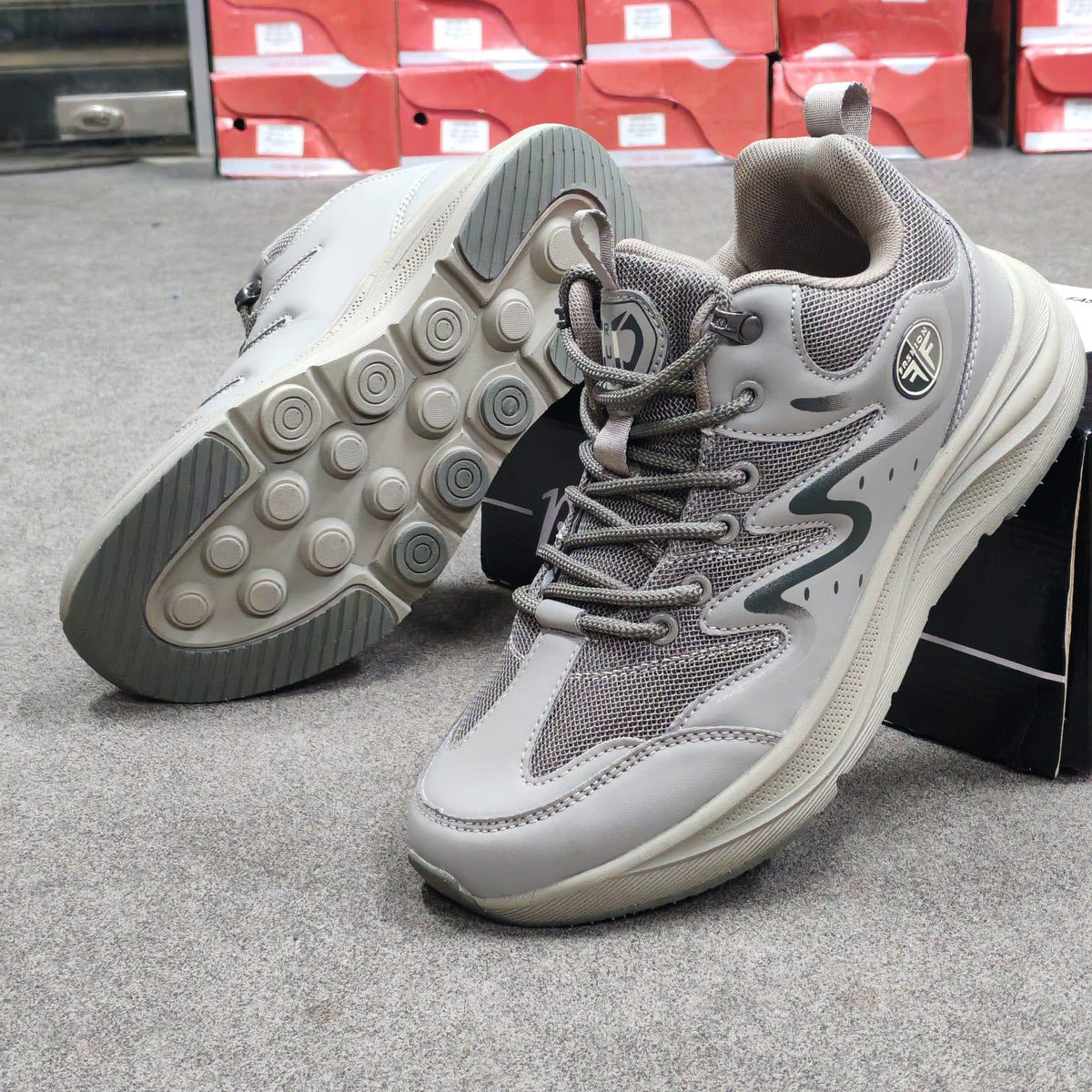 Mesmerizeecom army green ultra-comfort premium running mesh sneakers for men.
