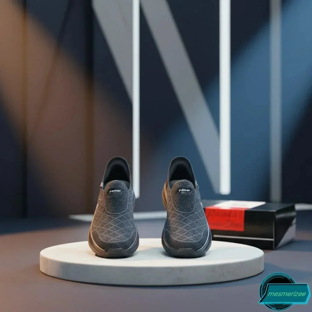 Mesmerizeecom Ultra-Comfort Premium Running Mesh Sneakers in dark grey